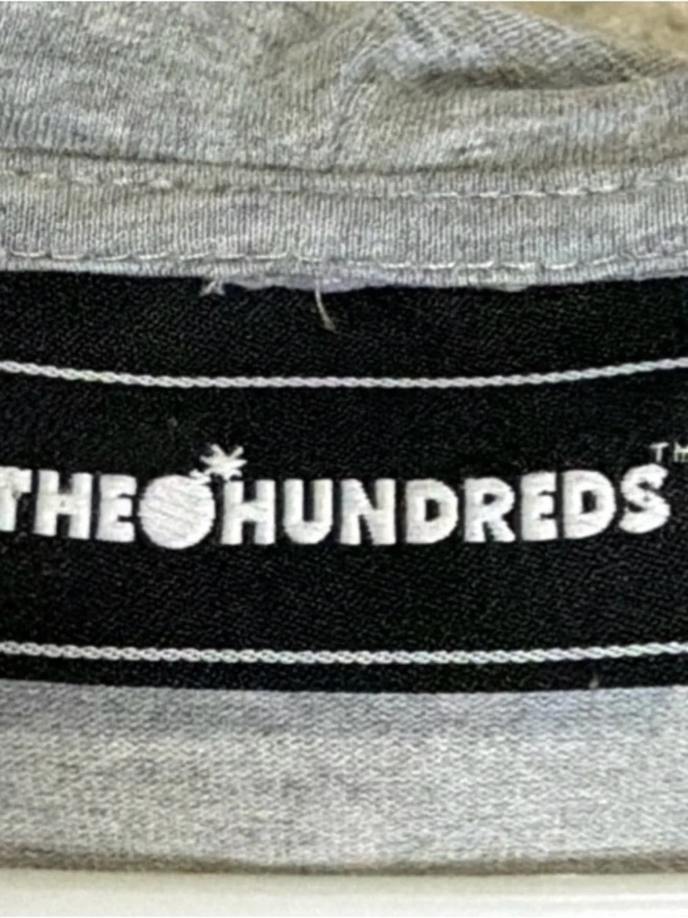 The Hundreds Men’s  Hoodie  plaid Gray  Purple Full Size Large Hooded